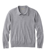Men's All Seasons Cotton Blend Sweater, Long-Sleeve Polo - US 9794