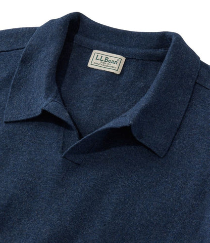 Men's All Seasons Cotton Blend Sweater, Long-Sleeve Polo - US 3791
