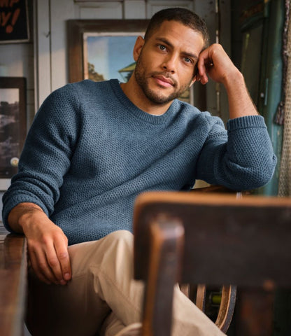 Men's Heritage Honeycomb Sweater, Crewneck - US 1276