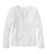 Women's L.L.Bean Tee, Long-Sleeve Splitneck - US 5739