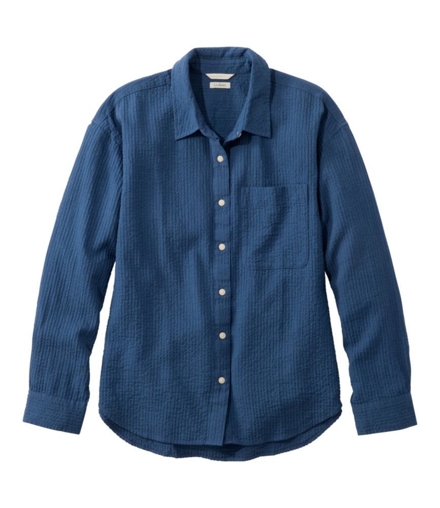 Women's Sunwashed Textured Big Shirt - US 1086
