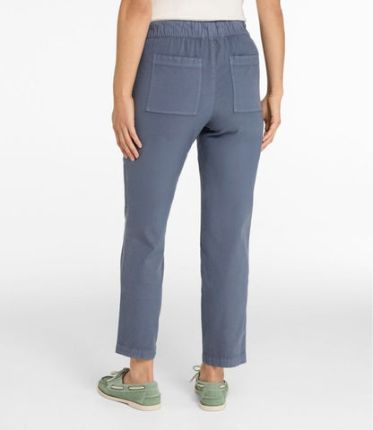 Women's Sunwashed Cotton-Blend Pull-On Pants, Mid-Rise Ankle - US 8142