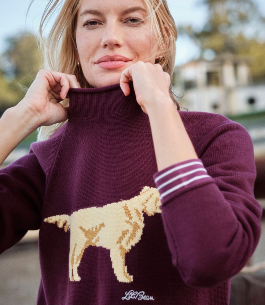 Women's The Original Double L® Sweater, Novelty Rollneck - US 4189