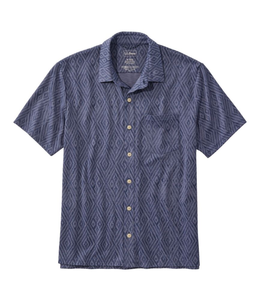 Men's Sunwashed Ultrasoft Button-Front Shirt, Short-Sleeve, Print - US 3365