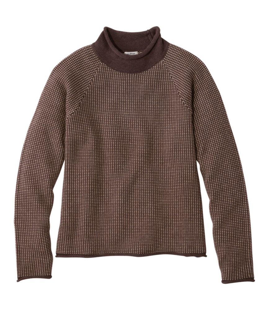 Women's The Original Double L® Sweater, Rollneck Bird's-Eye - US 9949