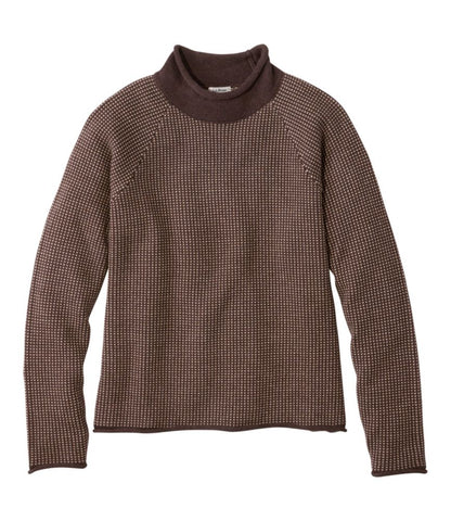 Women's The Original Double L® Sweater, Rollneck Bird's-Eye - US 9949