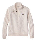 Women's Quilted Half-Snap Sweatshirt - US 8105