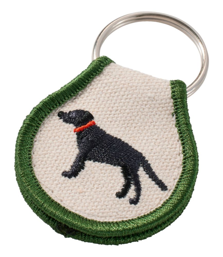Embroidered Patch Charm, Black Lab - US 5159