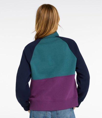 Women's Mountain Classic Sweatshirt, Half-Zip Colorblock - US 3386