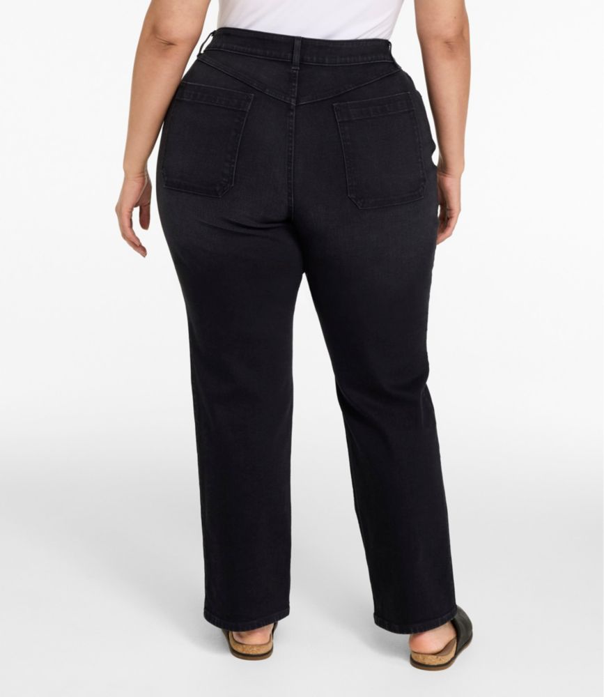 Women's L.L.Bean Go-Anywhere Jeans, Mid-Rise Ultimate Straight-Leg - US 4677