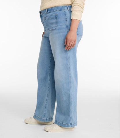 Women's L.L.Bean Go-Anywhere Jeans, Mid-Rise Ultimate Straight-Leg - US 5682