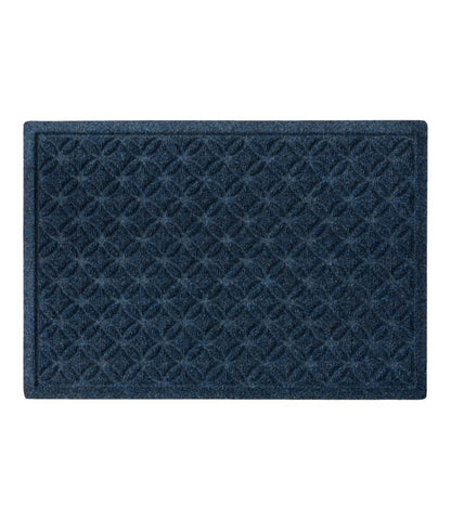 Heavyweight Recycled Waterhog Doormat, Geometric Rings - US 0801