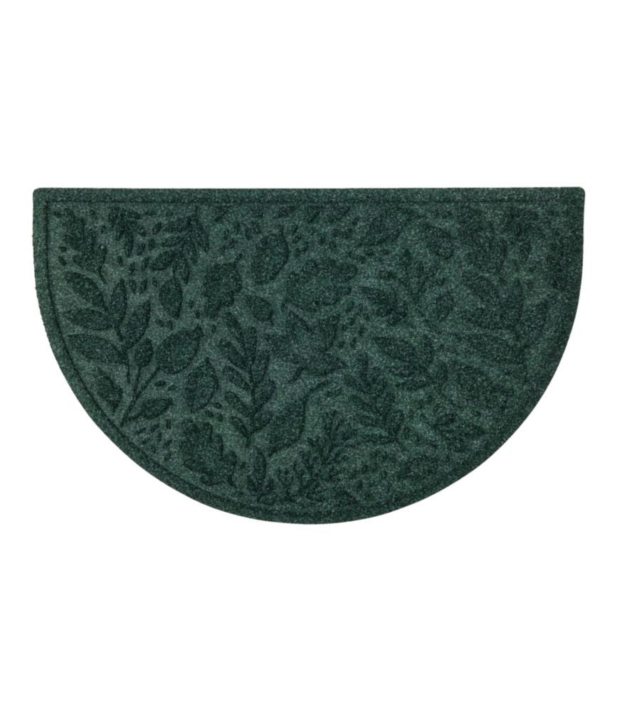 Everyspace Recycled Waterhog Doormat, Half Round, Foliage - US 1301