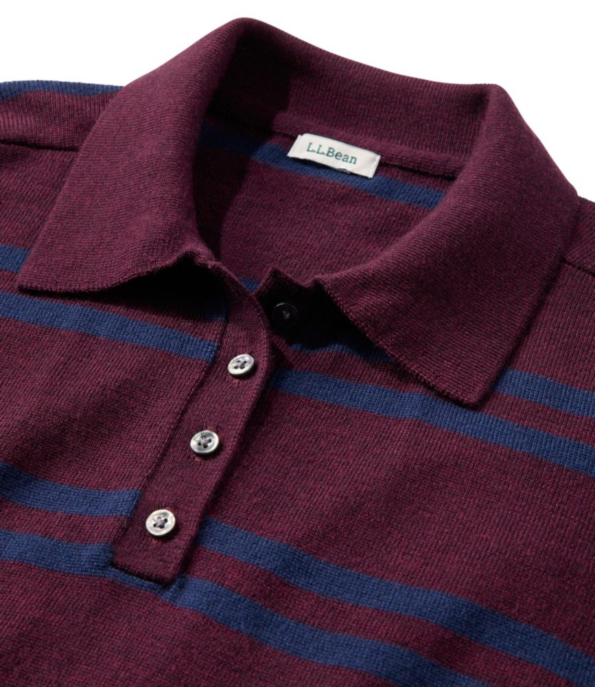 Women's Essential Merino Wool Sweater, Polo Stripe - US 8459