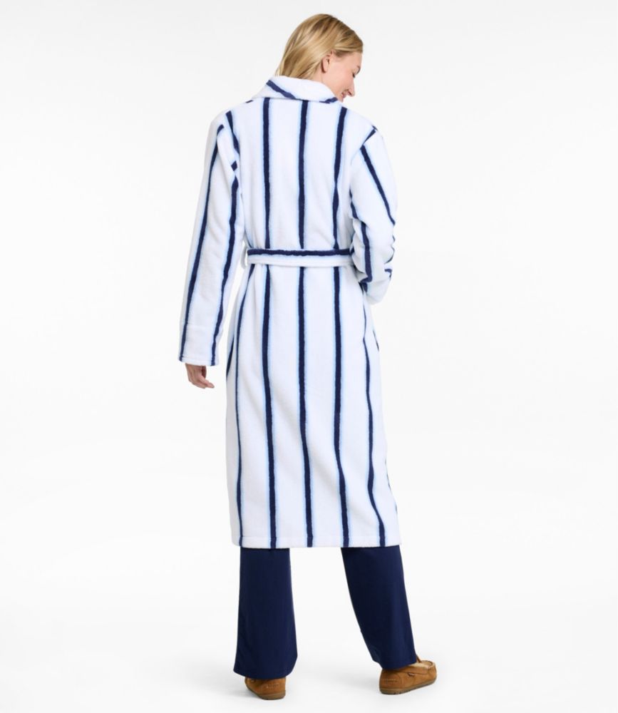 Women's Soft Plush Terry Robe, Stripe - US 0038